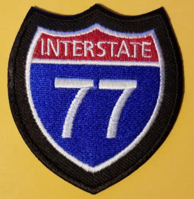 US Primary Interstate 77 Highway approx  2.75x3'' Embroidered Patch *