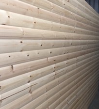 Log lap Timber Pine T&G Log Cladding Board Shed Summer house 4.2m NEW