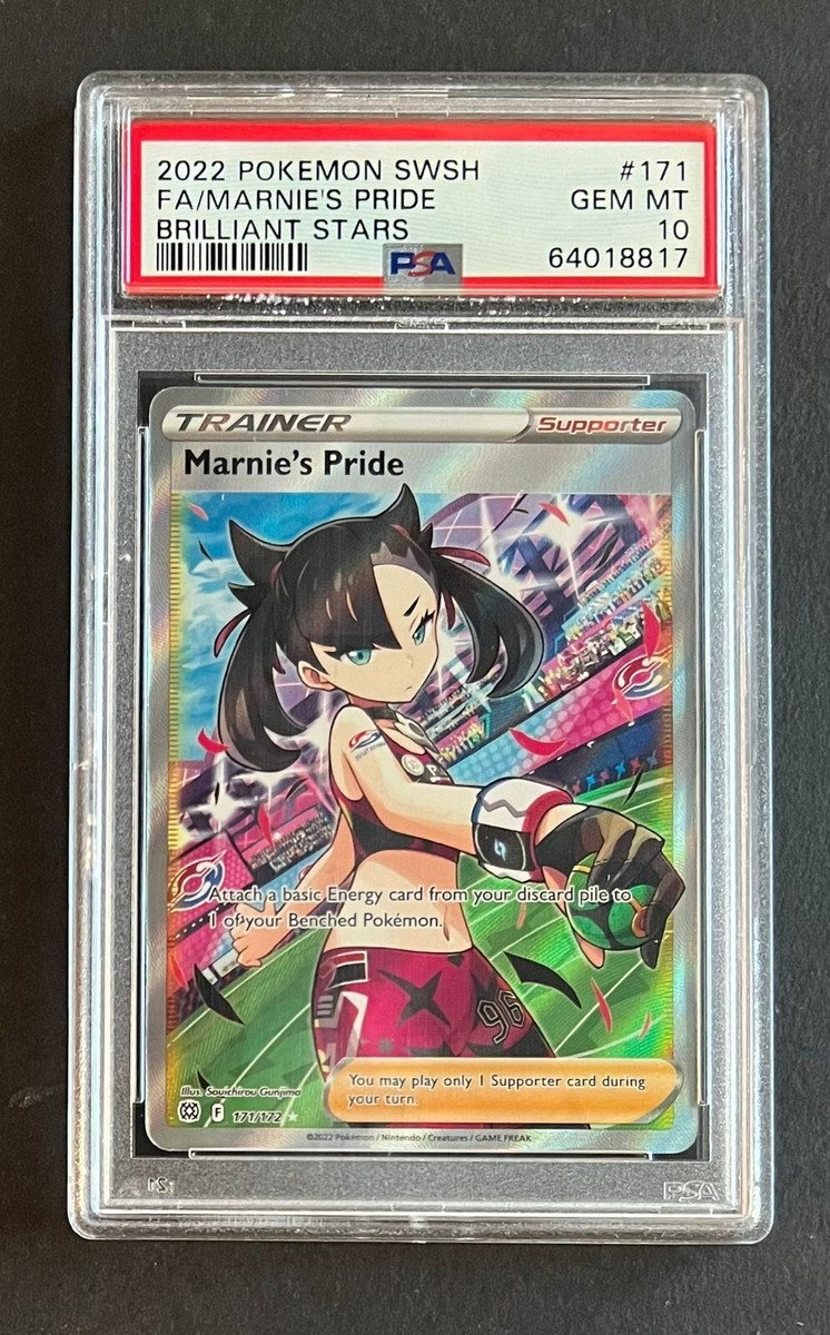 Marnie's Pride 171/172 Brilliant Stars Full Art Pokemon PSA 10 Gem