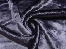 Super Luxury Faux Fur Fabric Material SHORT PLUSH NAVY