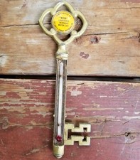 VINTAGE RARE ATLANTIC COAST REFINING CO ATCO GOLDEN KEY THERMOMETER U S  EAGLE