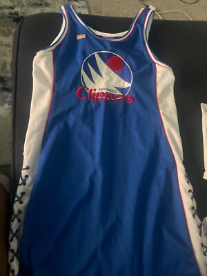 San Diego Clippers Jersey Mini Dress Sleeveless NBA Basketball Size Large |  eBay