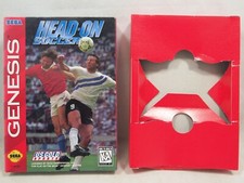 Head-On Soccer SEGA Genesis Authentic CARDBOARD BOX ONLY
