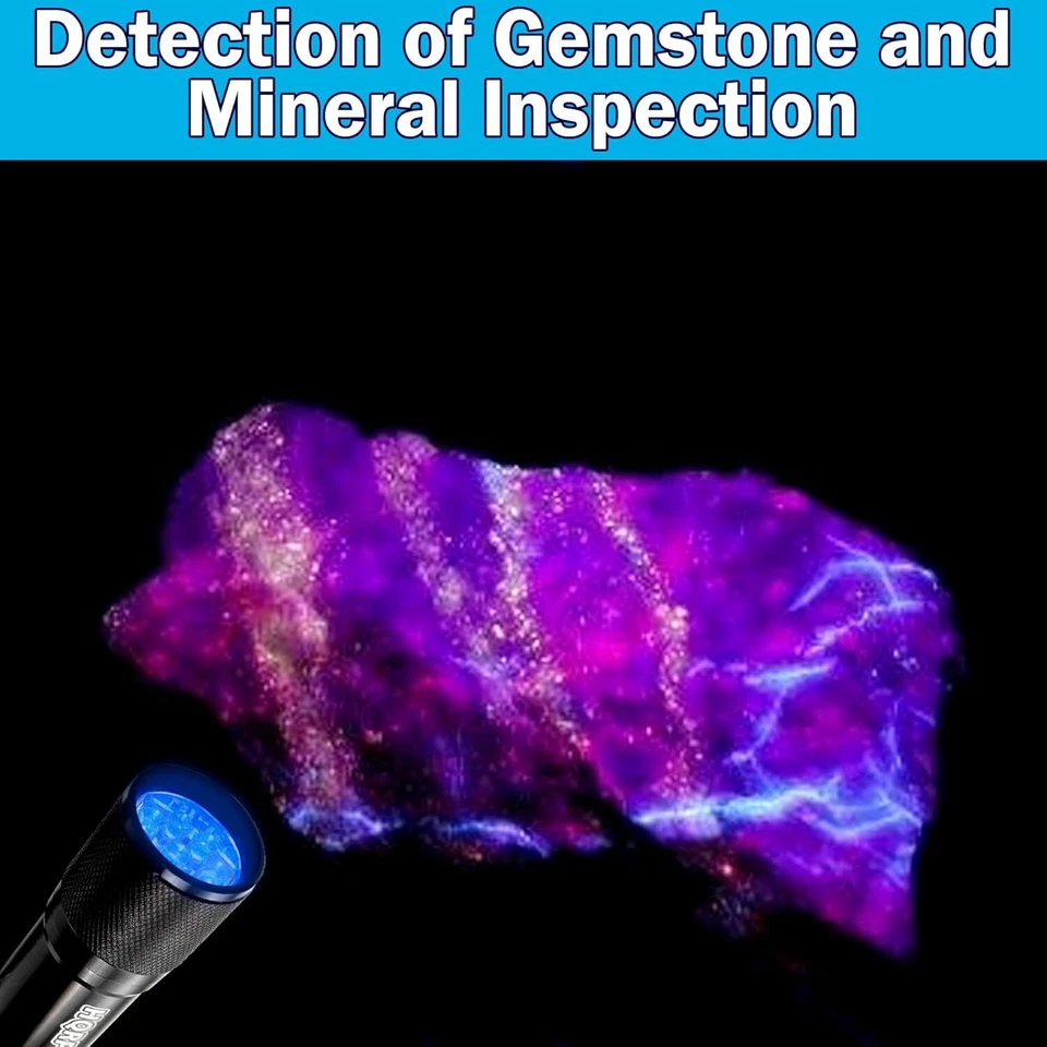 HQRP LED Ultra Violeta Negro Luz Cuadros UV Activado Tintas,Entry Control & Dnis - Imagen 4 de 4