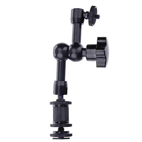 2PCS 11 Inch Size Articulating Arm for Monitor LED Lights Camera (Black) - 第 5/11 張圖片