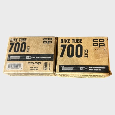 Co-Op Cycles Bike Tube Half Thread Presta Valve 48 MM 700 x 23-25 Lot Of 2 NEW