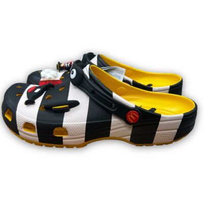 Crocs X McDonald's Hamburglar Classic Clog Men's 11 Black White