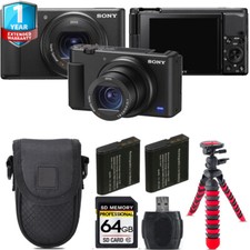 Sony ZV-1 Digital Camera Black  Extra Battery  1 Yr Warranty -64GB