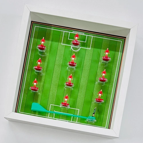 Display Frame for Subbuteo football team figures and goalkeeper  27cm