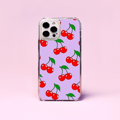 Handyhülle/Cover Kirschen Beere Flieder Lila Muster Muster für iPhone
