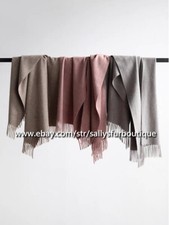 Sallys Lux Mongolia Ondulada Tejido Cachemira Mantón Envoltura Hilo de Colores 200 * 52 cm
