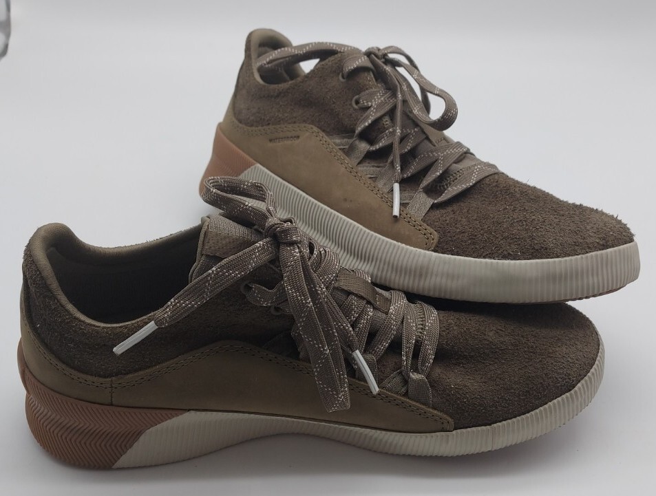 Sorel Women's Out N About Plus Sneaker LL4725-365 Waterproof Suede Size