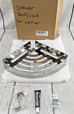 Bathroom Shelf.. No-drill Wall Mounted Corner Shelf.. Shower Storage Rack..