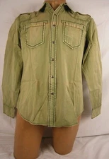 Smash men's Everglade Button Down Shirt Small Army #616B CA869 