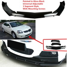 Add-on Universal For Mitsubishi Galant 2007-2008 Front Bumper Lip Spoiler Black