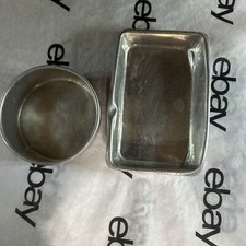 Vintage Tin Children Play Set Baking Dish Set of 2