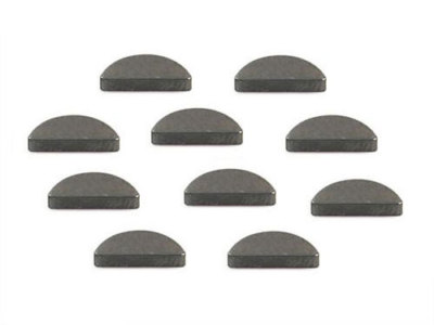 10 Stück Scheibenfeder Halbmond 3x3,7 DIN 6888 Simson S51 S70 KR51 SR50