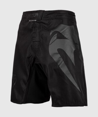 Venum Light 3.0 Fightshorts MMA BJJ Boxen Fightwear - Schwarz/Schwarz, Extra Large