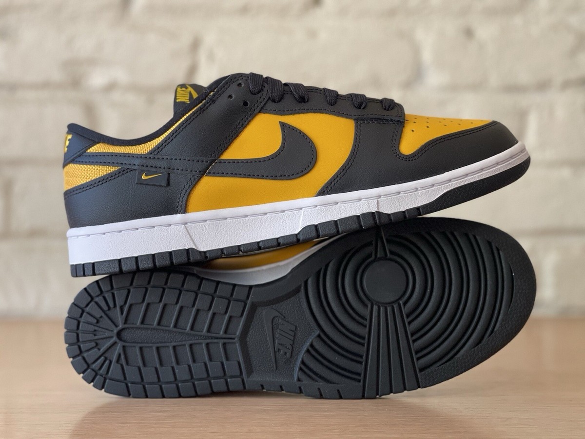 Nike Dunk Low Reverse Goldenrod Black University Gold Men Size 9