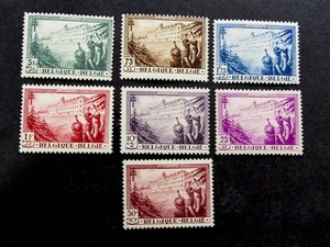 nystamps Belgium Stamp # B125-B131 Mint OG H $130 L10y344