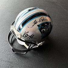 Luke Kuechly, Josh Norman, Davis & Short Carolina Panthers Signed Mini Helmet