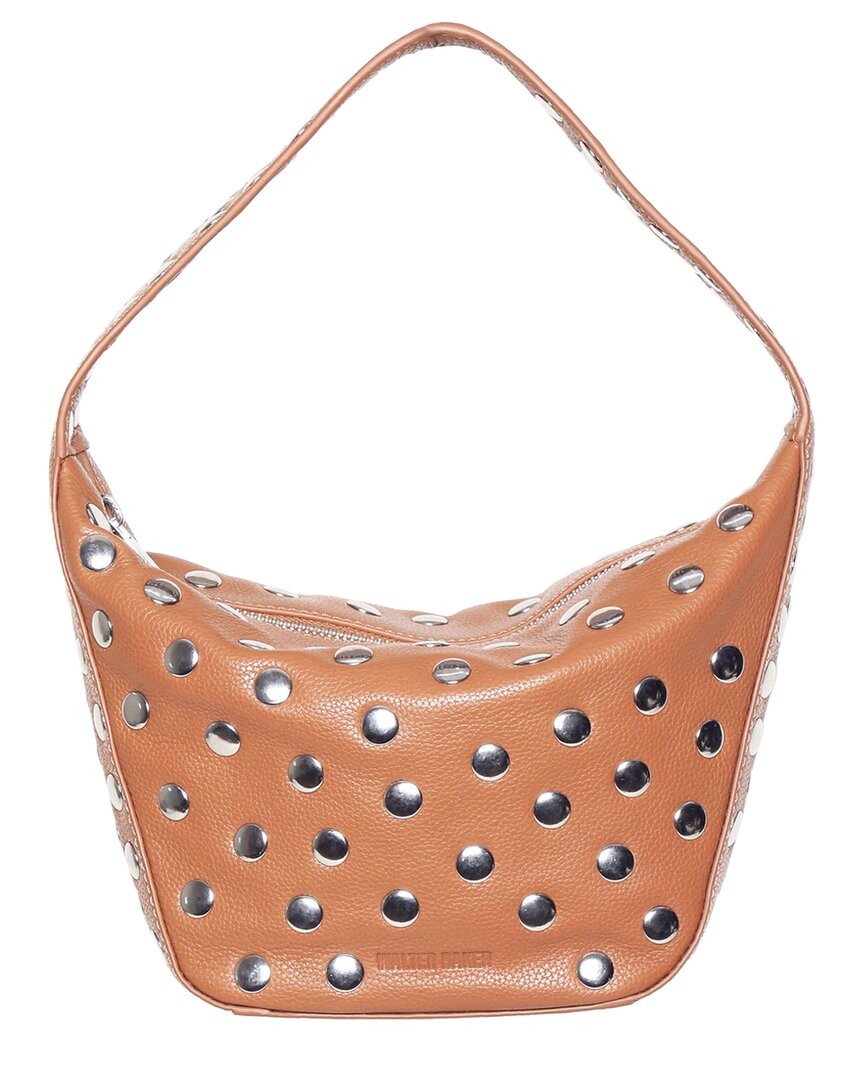 Женская кожаная сумка Walter Baker Hendrix через плечо коричневого цвета