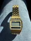Vintage Seiko A258-5069 Gold Tone Watch Chronograph Untested Parts Repairs