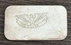 Rare 1 Oz WH Foster Silver Bar Old Ingot Nice Stamp Type 1