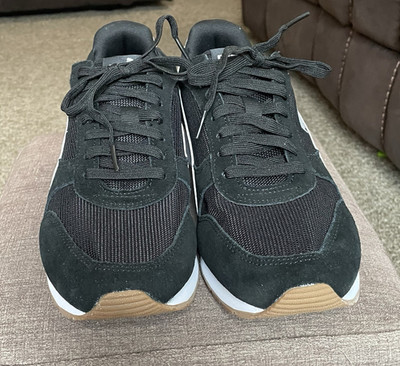 PUMA ST Miler Black/White/Gum Mesh Lace Up Low Top Sneaker Men 2024 401622-07