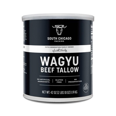 Beef Tallow 100% Pure Paleo Keto Cooking Fat 42 Ounces for Searing Frying
