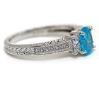 1CT Heat Treated Blue Topaz 925 Sterling Silver Ring Jewelry Sz 8 PC13-7 — photo 2