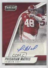 2022 Chronicles Draft Picks Threads Rookie Signatures Phidarian Mathis Auto 0d8