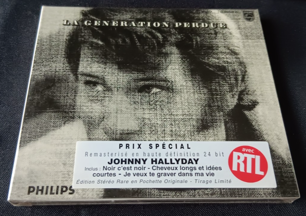 Johnny Hallyday - Digipack , tirage limité - Génération perdue. . .Neuf -Mercury