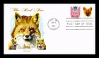 US COVER RED FOX 40C FIRST DAY ISSUE COMBO PANDA CACHET