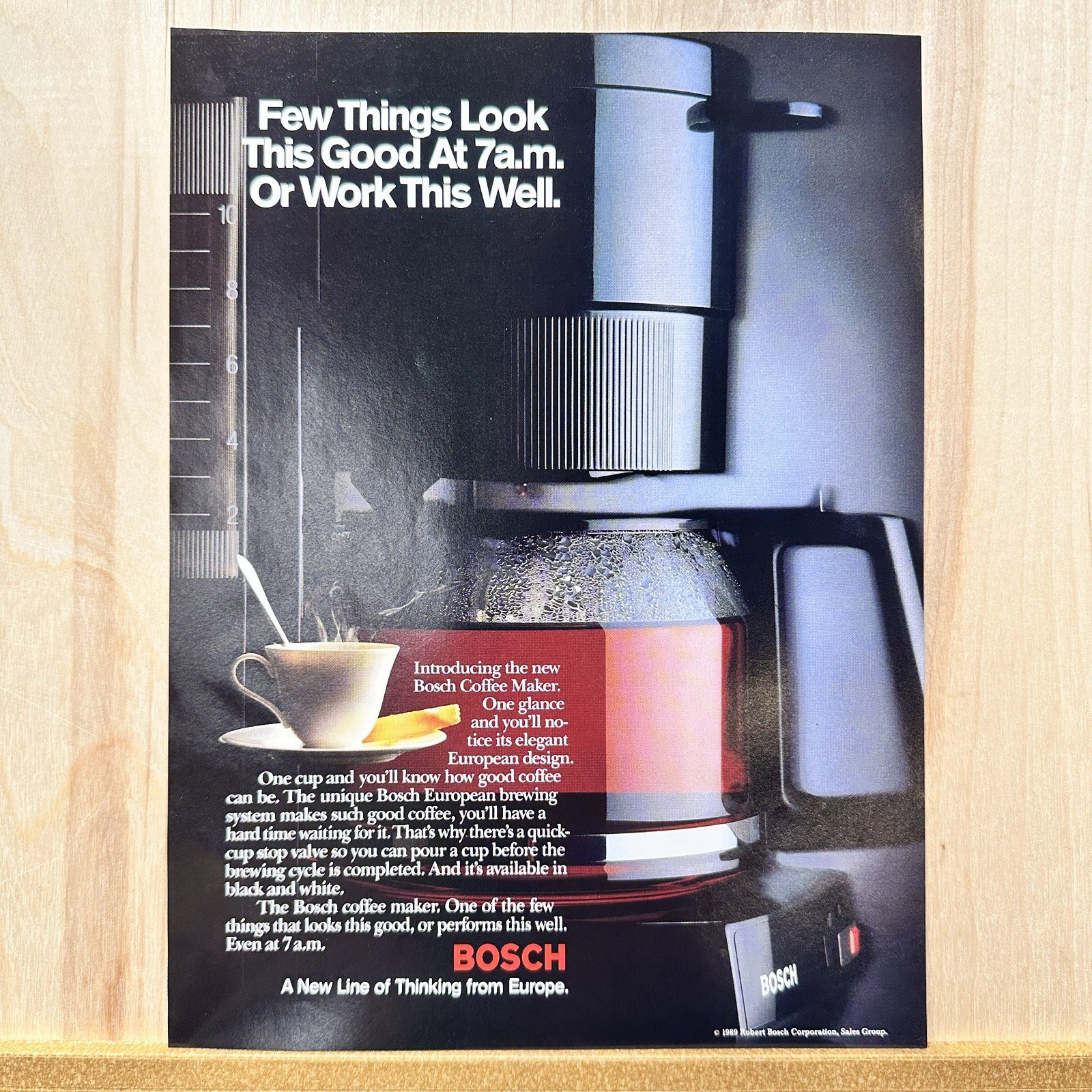 Vintage Print Ad Looks Good At 7am Beverage Advert Art