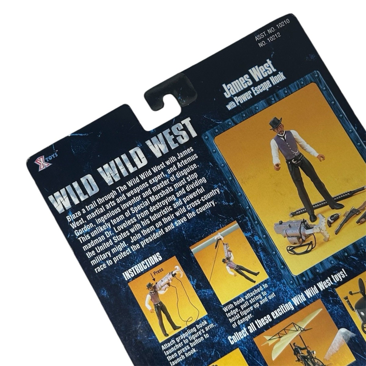 James West X-Toys Wild Wild West Action Figure Power Escape Hook