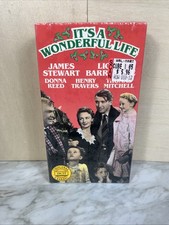 New Sealed It's a Wonderful Life (1946) VHS - Goodtimes 1987 uncut LP release