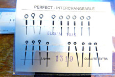 18S Elgin black Hour and Minute Hands- Part 1390  