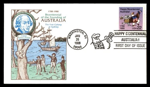 Mayfairstamps US FDC 1988 Australia Bicentennial Koala Eagle First Day Cover aaw