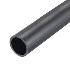 PVC Rigid Round Pipe 31.6mm 1 1/4" ID 38mm OD 350mm Dark Grey High Impact