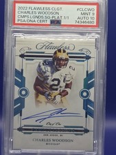 2022 Panini Flawless Collegiate Charles Woodson Campus Legends 1/1 Auto PSA 9