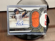 2023 Topps Tier One Pete Alonso Gripping Auto Relics #/10 Mets