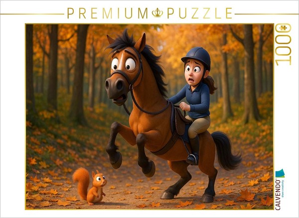Calvendo Puzzle Monsters In The Forest - Squirrels And Horses | 1000 Pieces, Fin-image