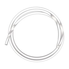 Round Belts 6mm Dia 3.3ft Length Smooth Surface PU Urethane Translucent