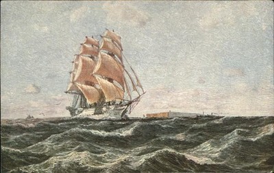 Schiffe Ships Navires Schulschiff Schmidt-Hamburg Künstlerkar