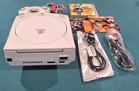 Dreamcast Region Free  NEW battery & fuse🔥ALL NEW CAPACITORS! VMU & GAMES!🕹