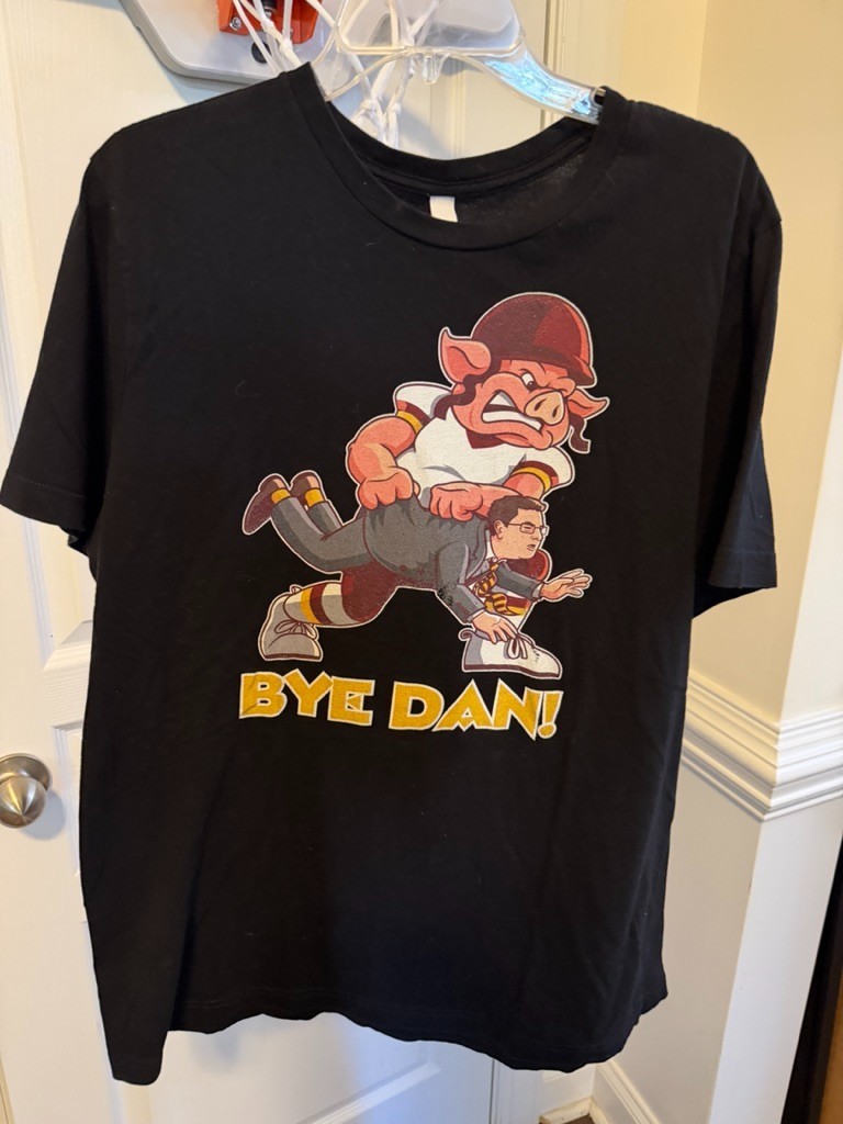 Sports Bye Dan Snyder Redskins Commanders Men’s XL  T-Shirt Black