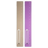 2 StüCk Gerade Lineal 15Cm Gold/Rose FüR Messen, Studium, Lesen, BüRo