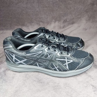 ASICS Endurant Men's 12 Running Shoes Black Gray Sneakers T742N