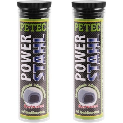 2x 50g PETEC POWER STAHL 2-KOMPONENTEN KNETMASSE METALLKLEBER ÖLWANNEN REPARATUR